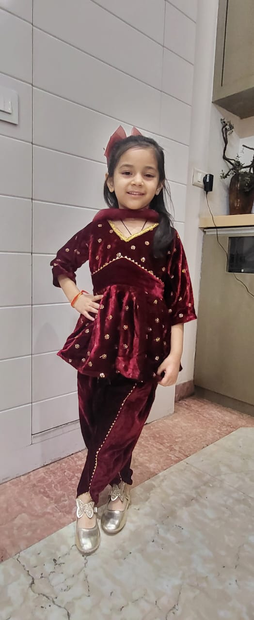 हैंड ब्लॉक प्रिंटेड लहंगा चोली