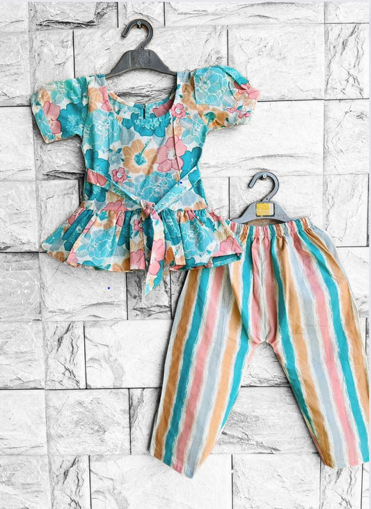 Floral Blue Print Co-ord Set