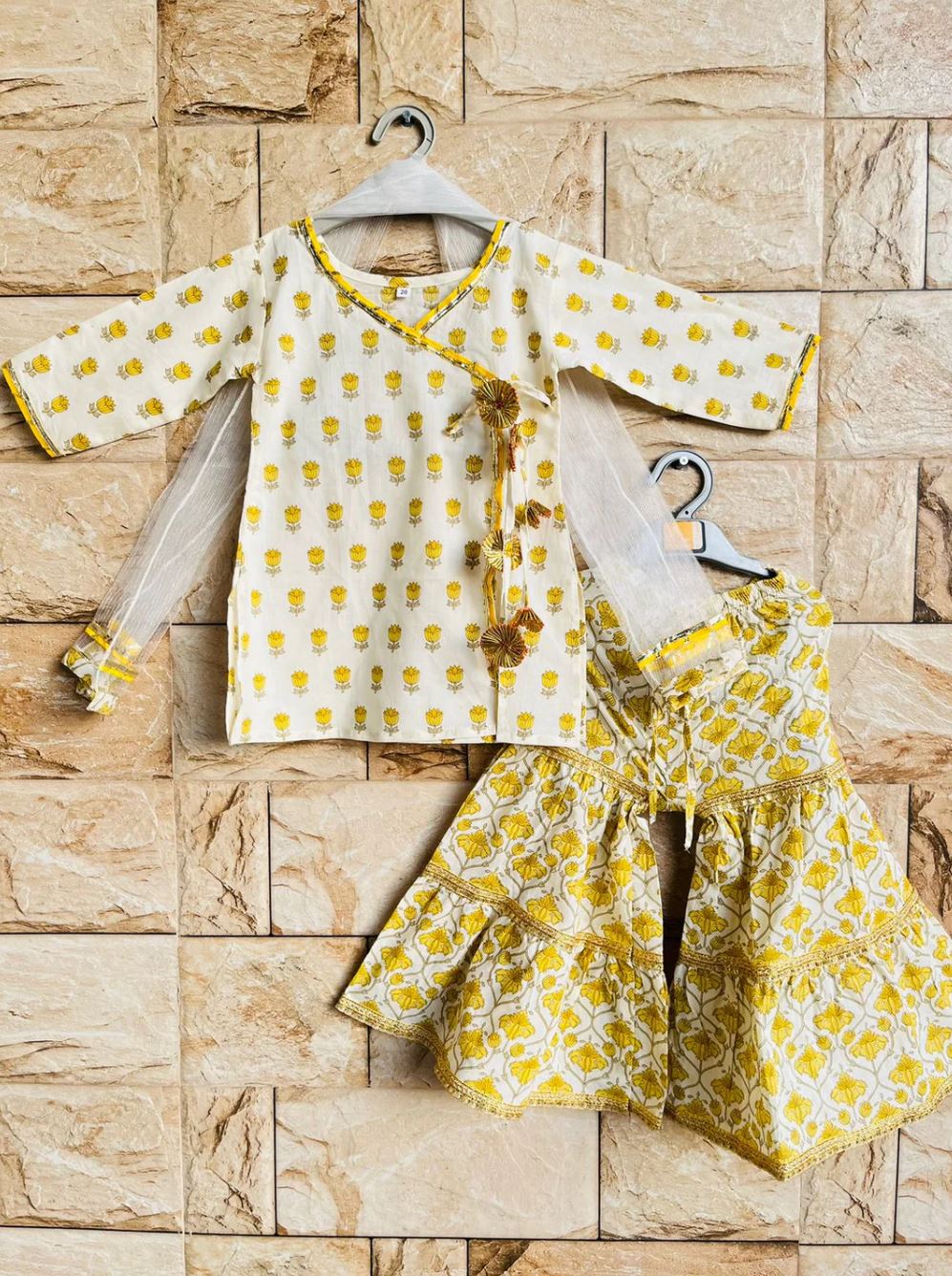 Haldi Bloom Sharara Set