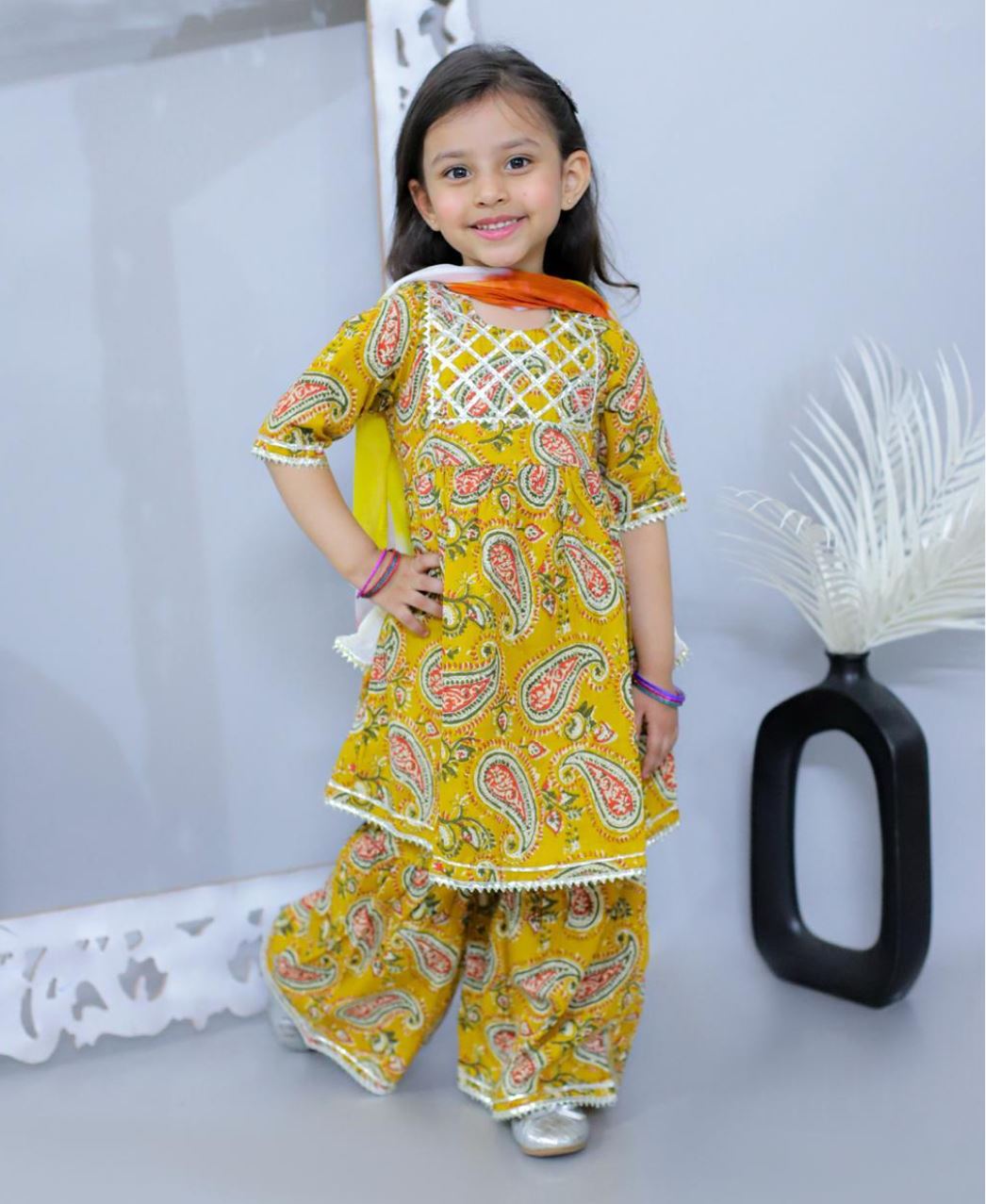 Paisley Paradise Kurta Sharara Set