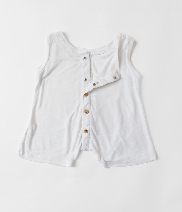 Play Suit White
