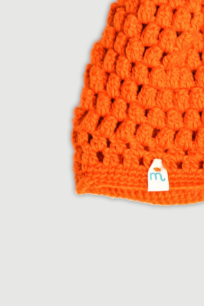 100% Pure Merino Wool Crochet Cap